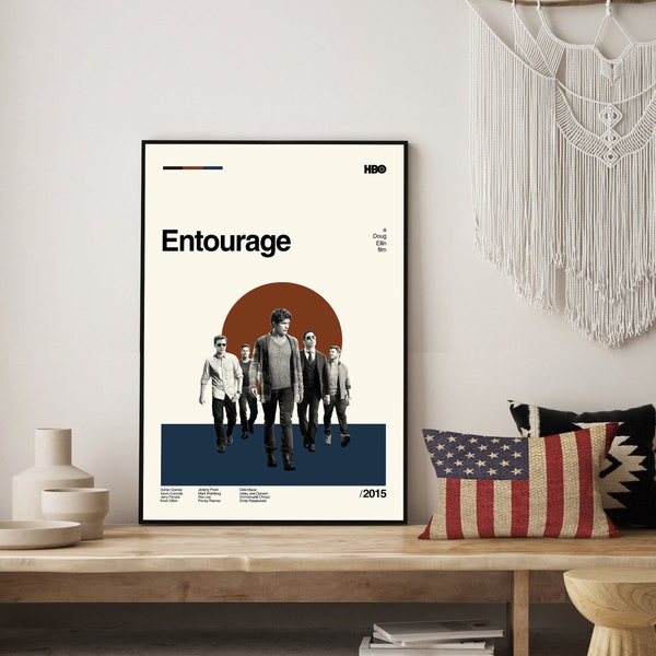 Minimalist Entourage Poster - Etsy