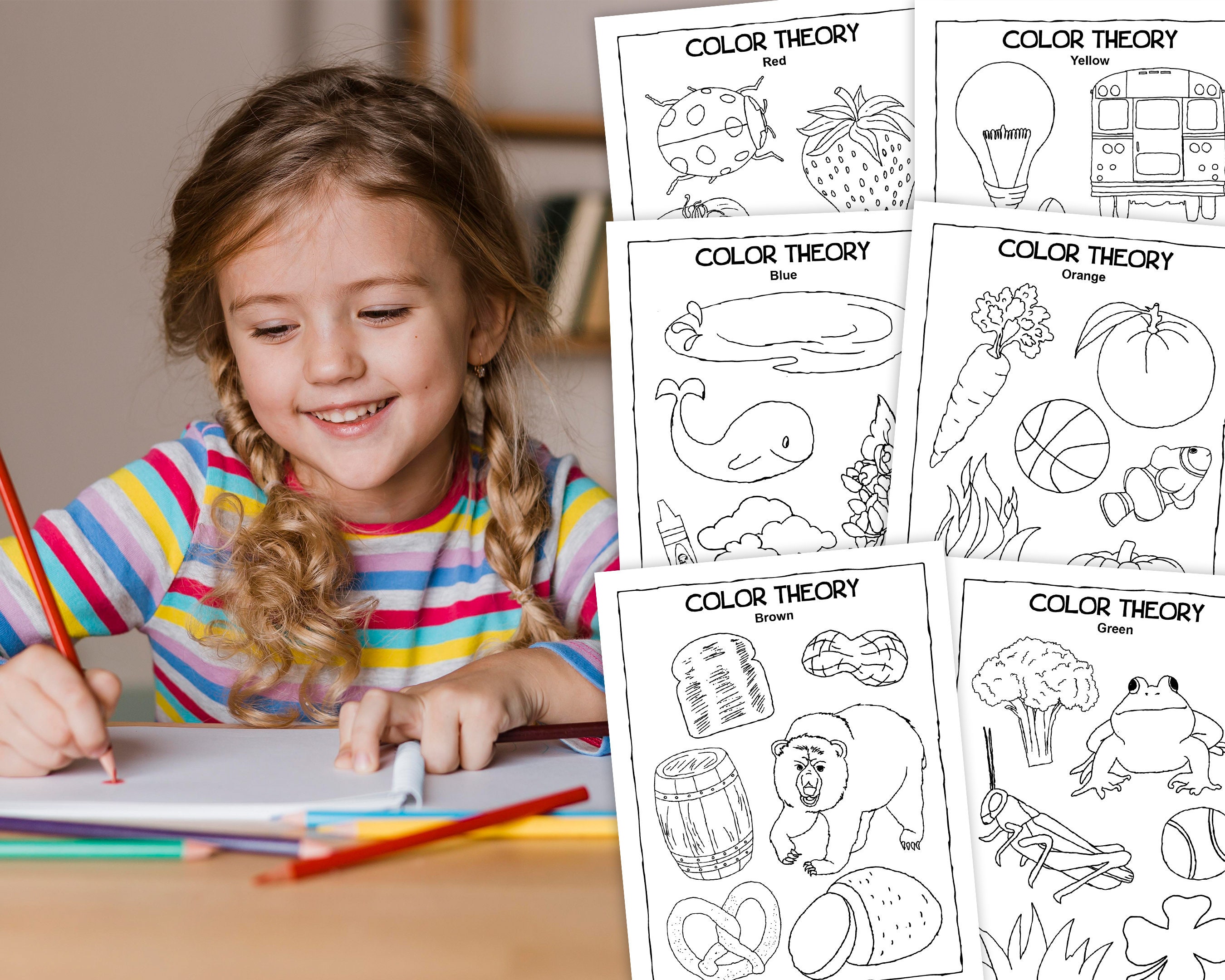 Color Theory School Posters PDF Color Wheel Poster Teacher Poster Decor