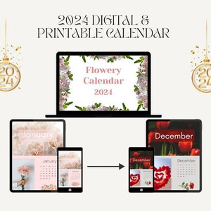 Timeless Elegance: 2024 Digital & Printable Calendar,2024 calendar, calendar, calendar 2024, calendar digital, 2024 wall calendar