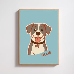 Custom Cartoon Portraits Using Pet Photo Personalized Digital Dog Portraits Cat Portraits Custom Dog Portraits Custom Pet Memorial Art