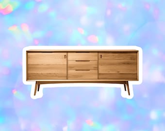 Wood Sideboard Sticker