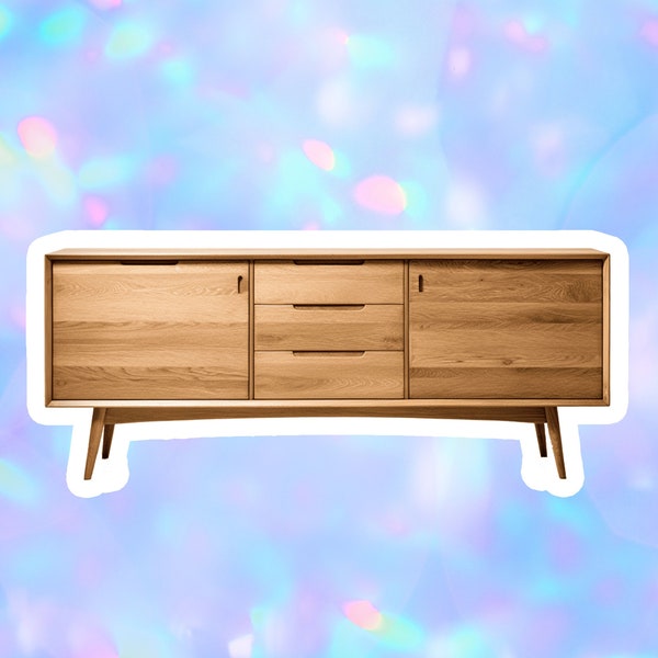 Wood Sideboard Sticker