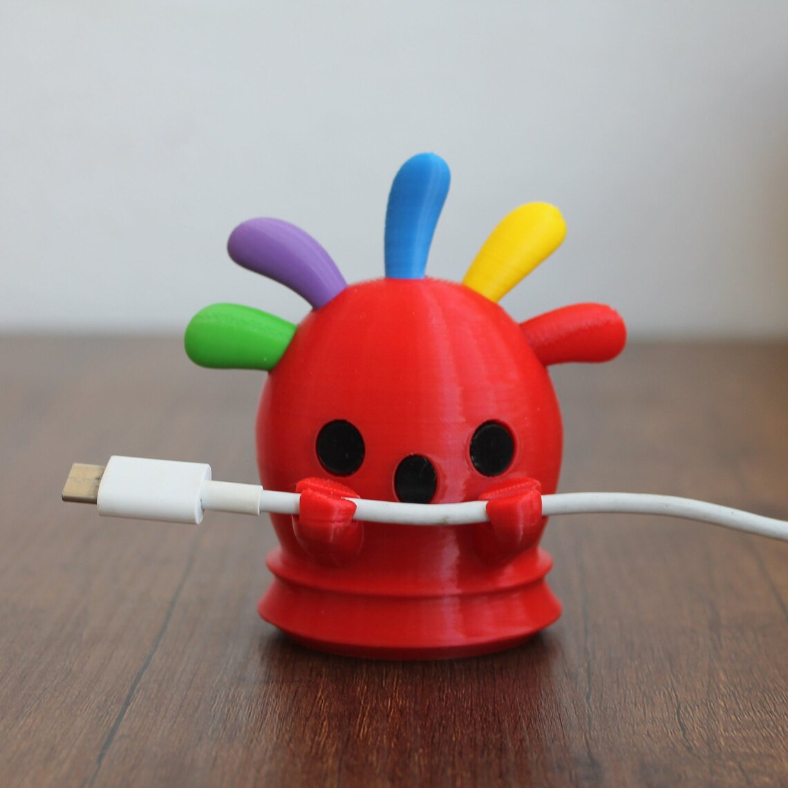 Animal Crossing Gyroid Squeakoid Cable Holder, Cute ACNH Desk Organizer