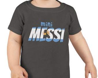 mini MESSI Toddler T-shirt - soccer tee - child shirt - Argentina Football t shirt - Lionel Messi Infant Shirt - Futbol