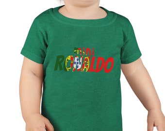 mini RONALDO Toddler T-shirt - soccer tee - child shirt - Portugal Football t shirt - Cristiano Ronaldo Infant Shirt - Futbol - Soccer Baby