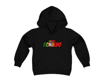 mini Ronaldo Youth Hooded Sweatshirt - Portugal young adult Hoodie - Cristiano Ronaldo Adolescent Sweatshirt