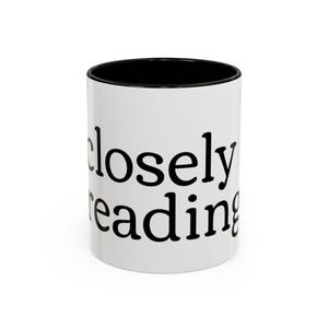 closely reading mug coffee mug for book lovers!