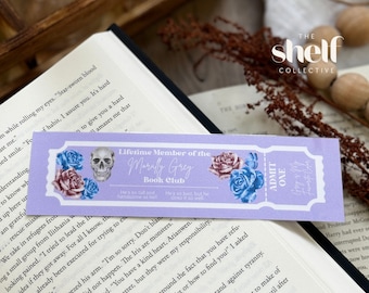 Lifetime Member of the Morally Grey Book Club Bookmark | Cozy Bookmark | Bookish Merch