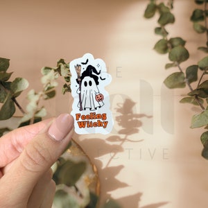 Witchy Ghost Sticker | Cute Kindle Sticker | Fall Sticker | Ghost Sticker