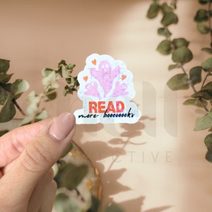 Read More Boooks Ghost Sticker| Cute Kindle Sticker | Fall Sticker | Ghost Sticker | Spooky Halloween Sticker