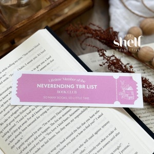 Neverending TBR List Bookmark: Book Club Gift