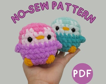 No Sew Häkelanleitung Pinguin: Amigurumi Pärchen (PDF Download)