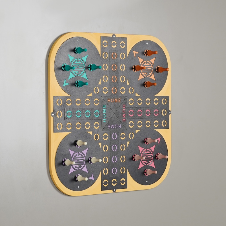 Ludo Wall Board Games Metal Wall Art Vintage Wall Art Unique Wall Decor