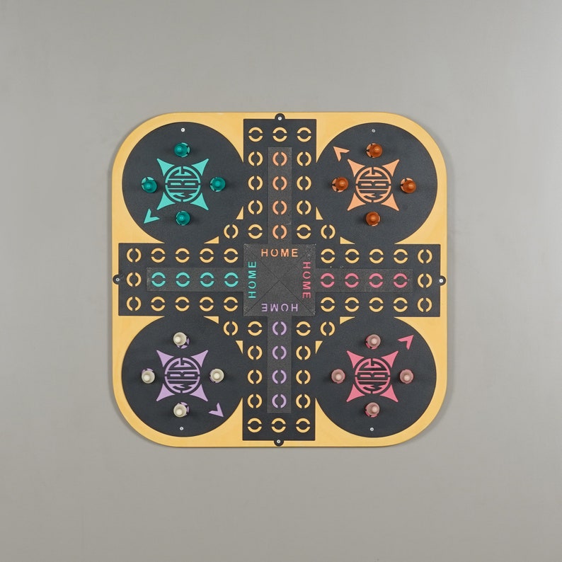 Ludo Wall Board Games Metal Wall Art Vintage Wall Art Unique Wall Decor