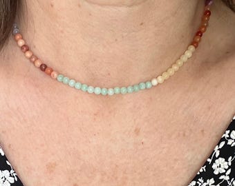 Collana Zodiaco da donna in perle naturali, collana astrologica di nascita basata sul tuo tema natale, un'idea regalo originale