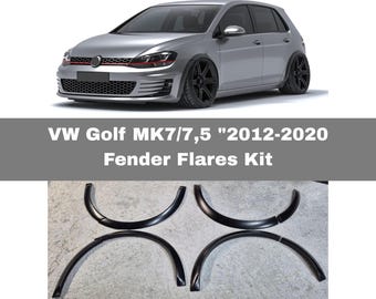 Guardabarros delanteros para VW Golf MK7/MK7.5, pasos de rueda anchos de plástico ABS