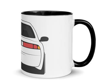 Taza Nissan 200SX S14 con interior negro.