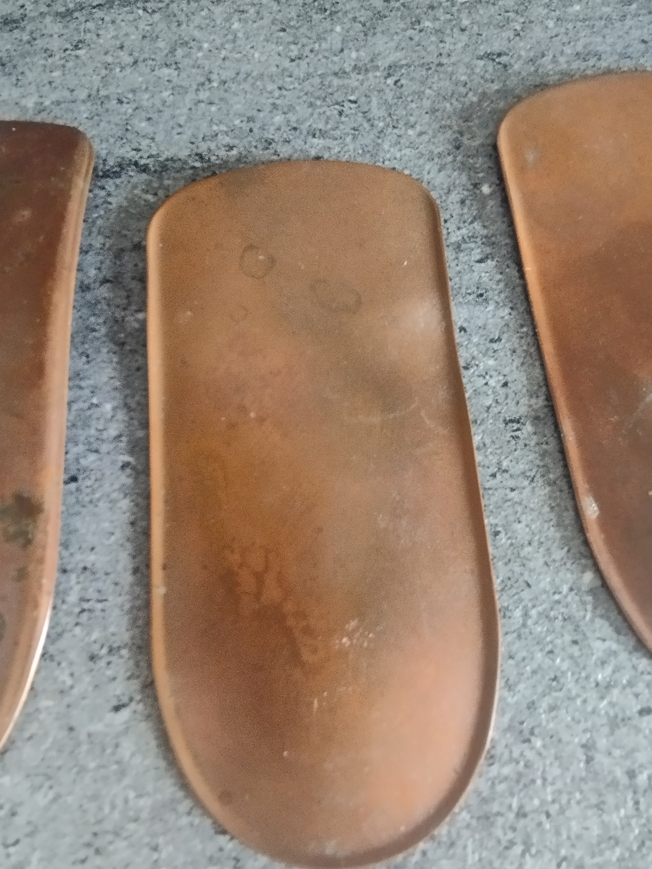 3 X Rare Antique Copper Shoe Inserts Etsy UK