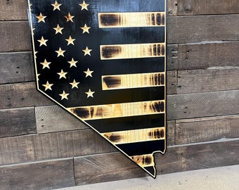 Nevada American Flag