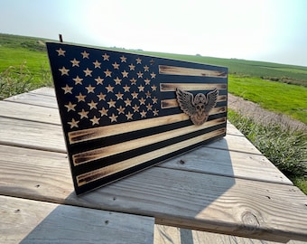Motorcycle American Flag, Wood Flag, Personalized Flag, Ride or Die American Flag, Biker Flag, Skull Sign