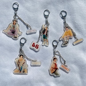 Porte-clés Kpop Seventeen en acrylique biais | Joshua, Woozi, Dk, Seungkwan, Collectbook, Reliure, Cartes photo, Svt, Carat, Porte-clés, Merch