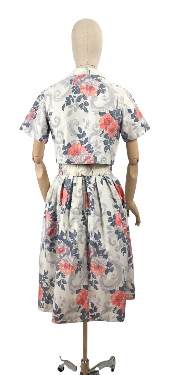 1950's Horrockses Belted Dress and Bolero Set wit… - image 7