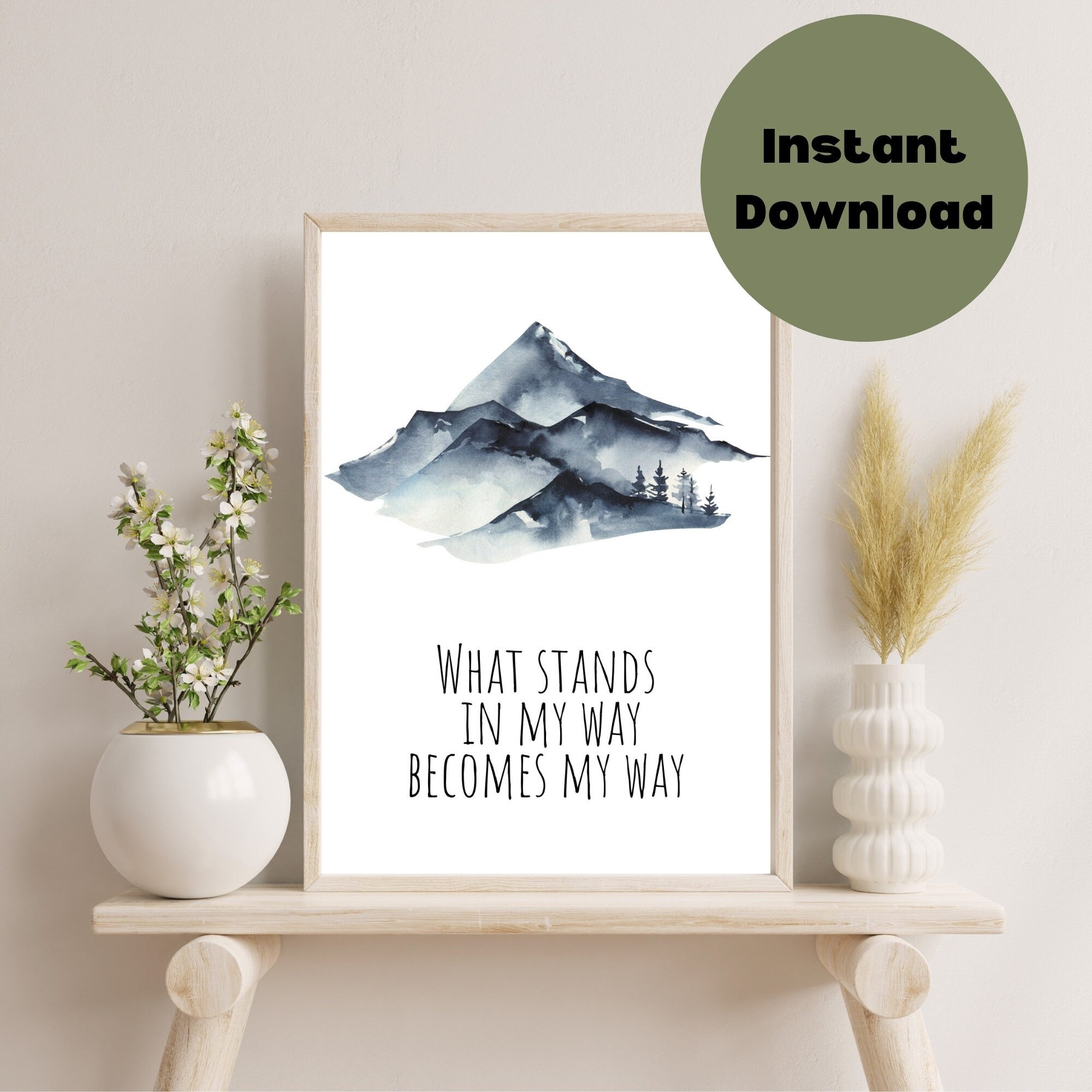 Printable Motivational Wall Art for Office, Minimalist Art Print Inspirational Poster Life Coach ...