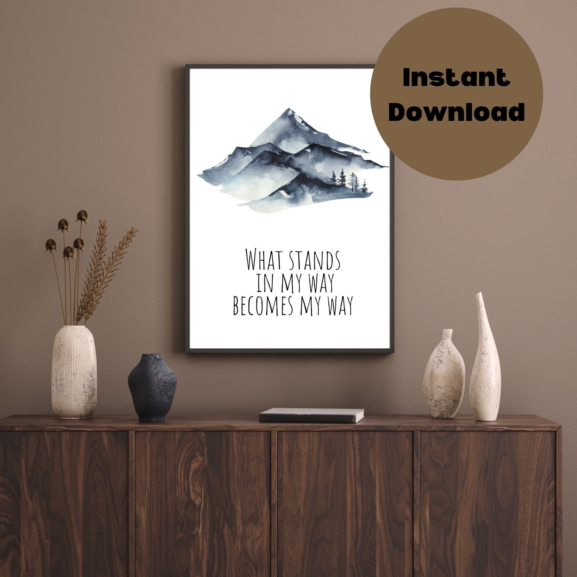 Printable Motivational Wall Art for Office, Minimalist Art Print Inspirational Poster Life Coach ...