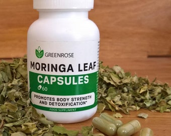 MORINGA LEAF CAPSULES, Moringa Oleifera, 450MG capsules