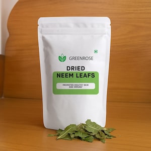 Neem Leaves | 100% Pure Dried Azadirachta Indica | Organic Herbal Ingredient | Natural Botanical | From India