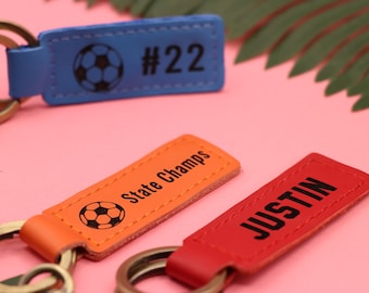 Soccer Keychain, Soccer Team Gifts,  Soccer Senior Night Gifts, Personalized Soccer Gifts, End of Season, Soccer Banquet