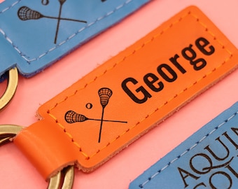 Lacrosse Keychain,  Lacrosse Team Gifts,  Lacrosse Senior Night Gifts, Personalized Lacrosse Gifts, End of Season, Lacrosse Banquet