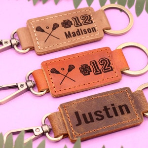 Lacrosse Keychain,  Lacrosse Team Gifts,  Lacrosse Senior Night Gifts, Personalized Lacrosse Gifts, End of Season, Lacrosse Banquet
