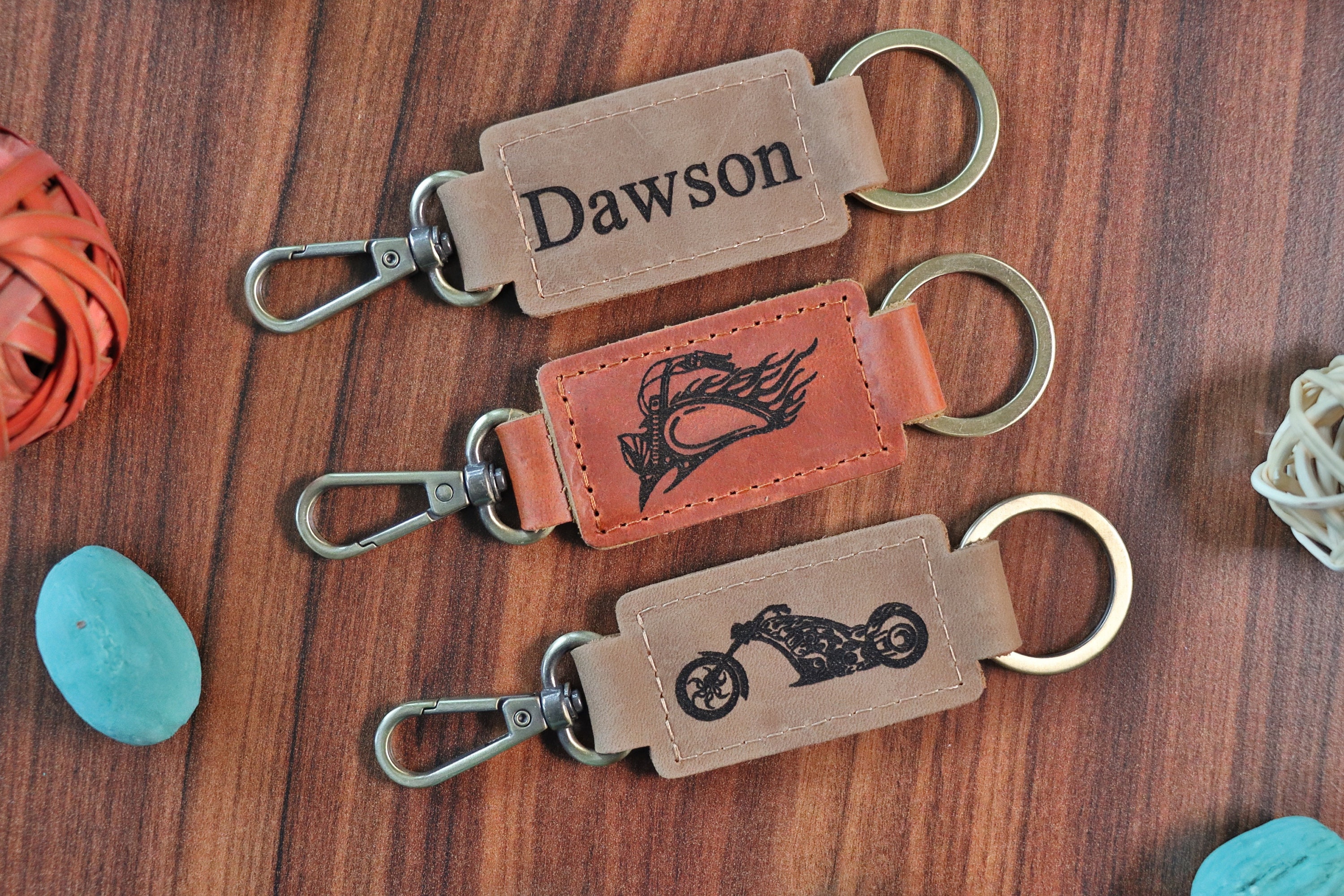 Harley Davidson Keychain, Harley Davidson Motorcycle Keyring, Biker