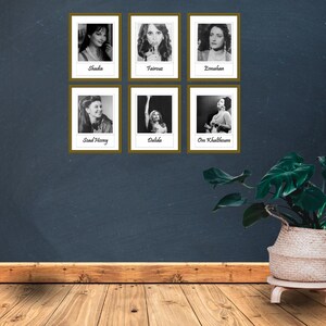 Vintage Arab Female Icons Art Print Set | Golden Era (Digital Download)