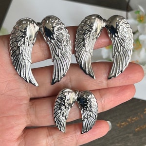 1pc Stainless Steel Lovely Wings Pendant-Men&#39;s Jewelry-Unisex Wings-Angel&#39;s Wings Necklace Supply