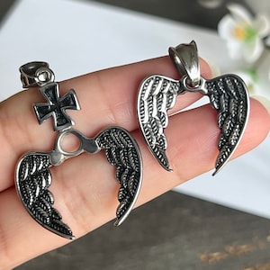 1pc Stainless Steel Wings Pendant-Men&#39;s Jewelry-Unisex Wings-Angel&#39;s Wings