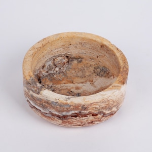 Leonardo Travertine Bowl, Natural Stone Bowl, Kitchen Accessories, Home Gift, Home Decoration, Handmade Bowl, Marble Bowl, Decorative Bowl