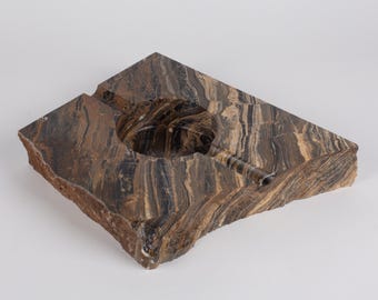 Marble Cigar Ashtrays, Big Ashtrays, Rosso Levanto/Calacatta Viola/Nero Picasso/Petrol Green marble