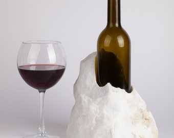 Unique Marble Wine Bottle Holder / Stone Wine Bottle Holder / Stone Wine Holder / Marble Wine Bottle Holder / Wine Holder / Wine Rack