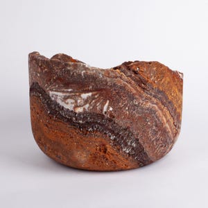 Terme Travertine Bowl, Travertine Bowl, Centerpiece, Unique Centerpiece, Home Decoration, Home Accessories, Travertine Decoration
