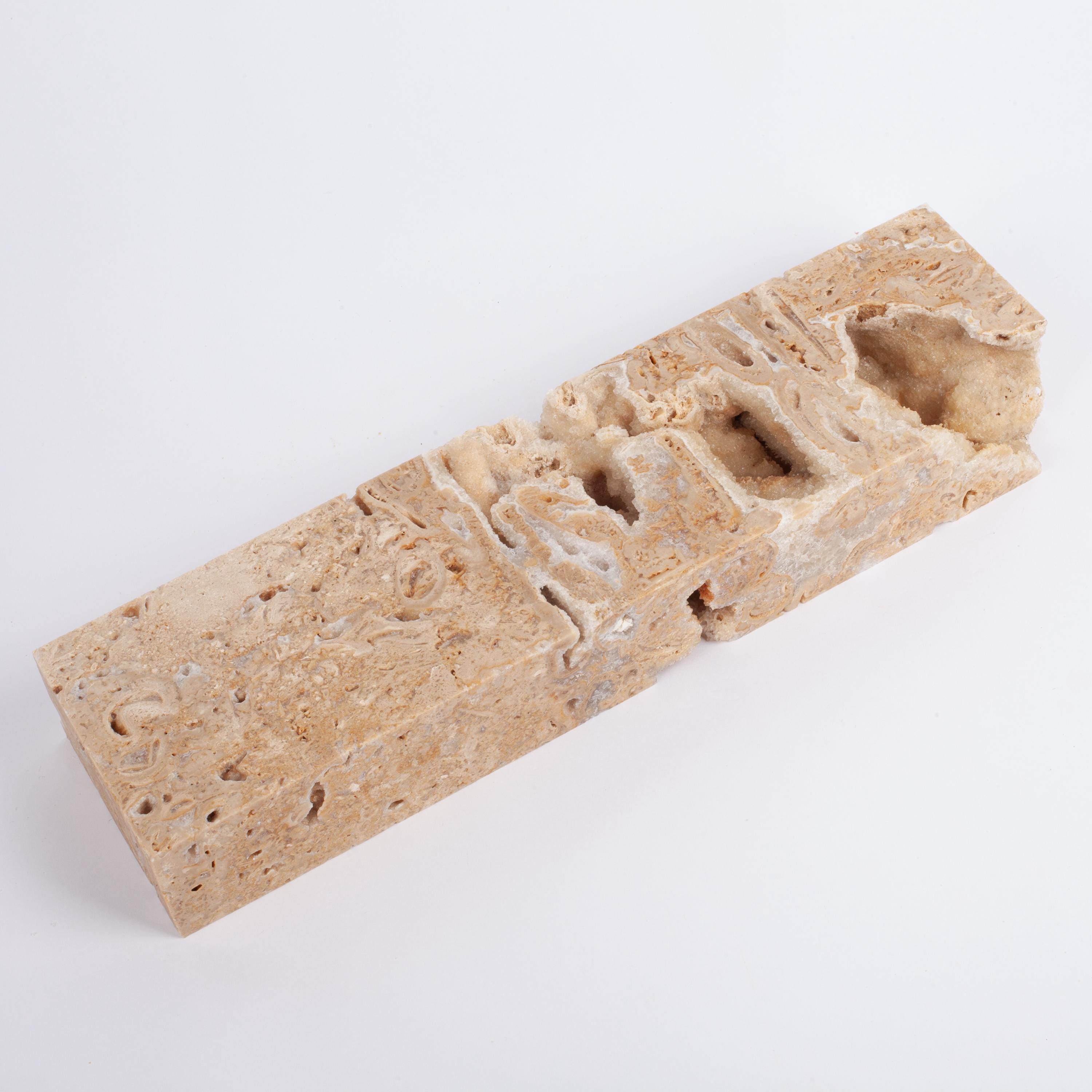Travertine Riser Natural Travertine Stone Fragment: Jewelry Display Riser, Alabaster ...