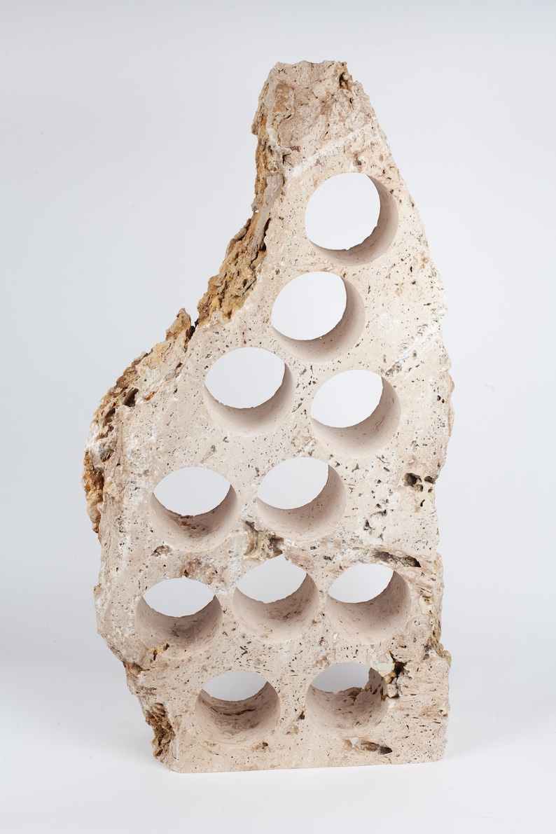 Handmade Travertine Wine Bottle Holder Unique Wine Rack - Etsy Australia
