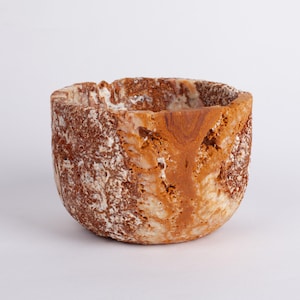 Terme Travertine Bowl, Travertine Bowl, Centerpiece, Unique Centerpiece, Home Decoration, Home Accessories, Travertine Decoration