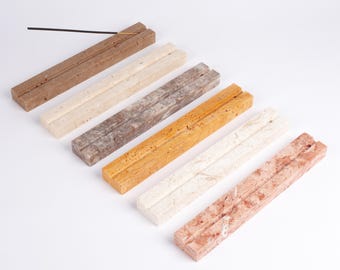 Travertine Incense Holder, Natural Meditation Home Decoration, Incense Burner, Stone Meditation, Meditation Ornament