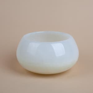 6.7&quot; (17 cm) Alabaster Bowl, Onyx Bowl, Unique Natural Stone Bowl, Unique Centerpiece, Home Decoration, Home Accessories, Clear Alabaster