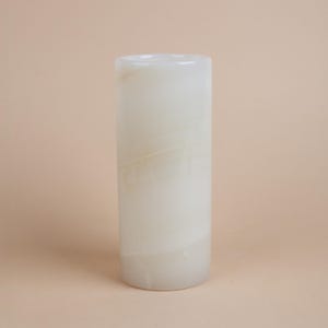 7.9&quot; (20cm) Alabaster Vase, Onyx Vase, Unique Natural Stone Vase, Unique Centerpiece, Home Decoration, Home Accessories, Decorative Stone