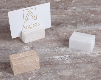 30/50pcs Small size Travertine Card Holder, Marble Menu Holder, Bulk Cardholder, Wedding Name Tag Holder, Wedding Place Holders