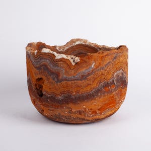 Terme Travertine Bowl, Travertine Bowl, Centerpiece, Unique Centerpiece, Home Decoration, Home Accessories, Travertine Decoration