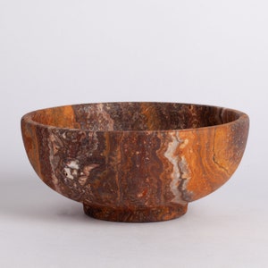 5.9&quot; (15 cm) Terme Travertine Bowl / Travertine Bowl / Centerpiece / Unique Centerpiece / Home Decoration / Home Accessories